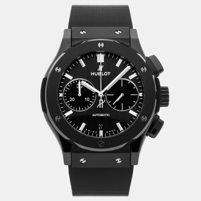 Pre-owned Hublot Classic Fusion Chronograph Black Magic 521.cm.1771.rx 45 Mm
