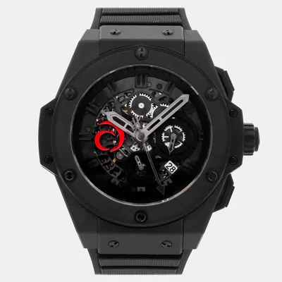Pre-owned Hublot King Power Alinghi Aero Chronograph All Black 710.ci.0110.rx.agi10