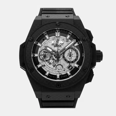 Pre-owned Hublot King Power Unico All Carbon Chronograph 701.qx.0140.rx 48 Mm In Silver