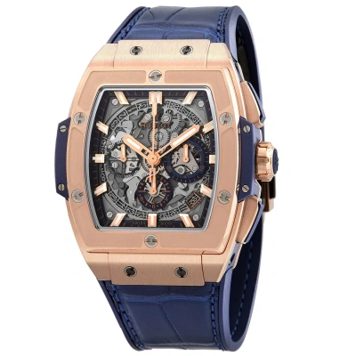 Hublot Spirit Of Big Bang 18kt King Gold Chronograph Automatic Men's Watch 641.ox.7180.lr In Blue