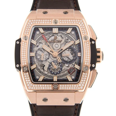 Hublot Spirit Of Big Bang Chron Diamond Watch 641.ox.0183.lr.1104 In Pink