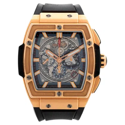 Pre-owned Hublot Spirit Of Big Bang Chronograph 601.ox.0142lr, 45mm Case, 18k Rose Gold. In Red