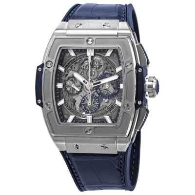 Hublot Spirit Of Big Bang Chronograph Automatic Silver Dial Men's Watch 641.nx.7170.lr In Blue