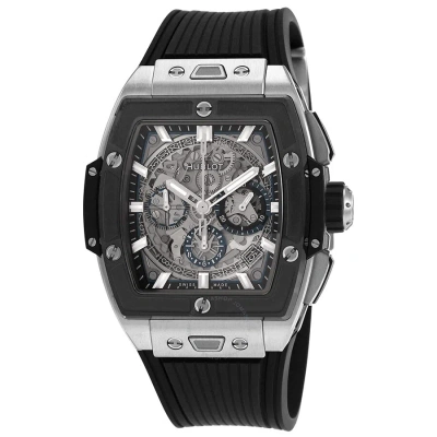 Hublot Spirit Of Big Bang Chronograph Automatic Silver Dial Men's Watch 642.nm.0170.rx In Black / Silver