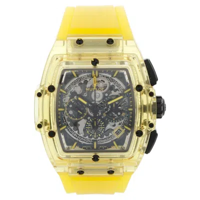 Pre-owned Hublot Spirit Of Big Bang Chronograph Men's Yellow Sapphire Watch 641.jy.0190.rt