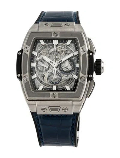 Pre-owned Hublot Spirit Of Big Bang Titanium Watch In Multicolor