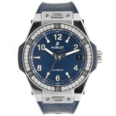 Pre-owned Hublot Stainless Steel Big Bang One Click With Diamond Bezel In Multi