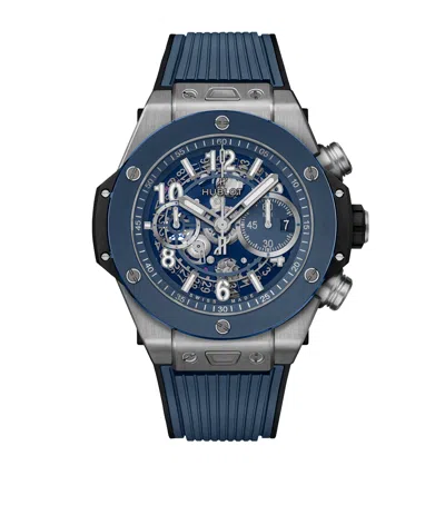 Hublot Titanium And Ceramic Big Bang Unico Watch In Black