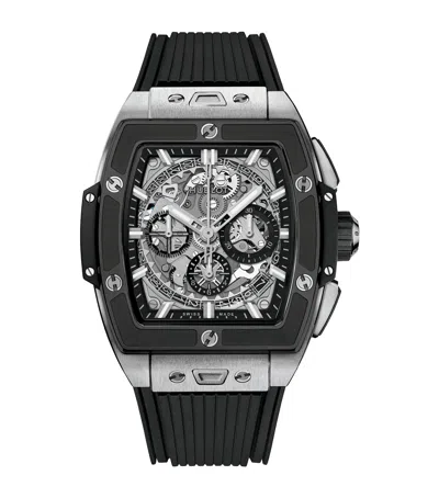Hublot Titanium And Ceramic Spirit Of The Big Bang Chronograph Watch In Black