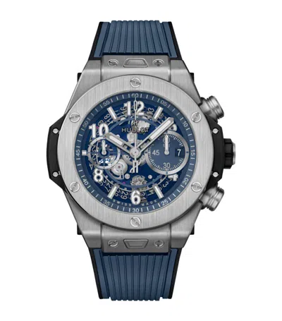 Hublot Titanium Big Bang Unico Watch 44mm In Black