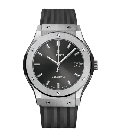 Hublot Titanium Classic Fusion Watch In Black