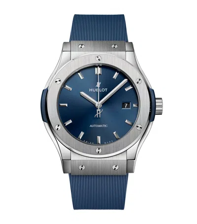 Hublot Titanium Classic Fusion Watch In Black