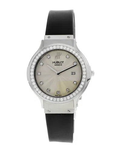 Hublot Women's Classic Fusion Diamond Watch (authentic ) In Black