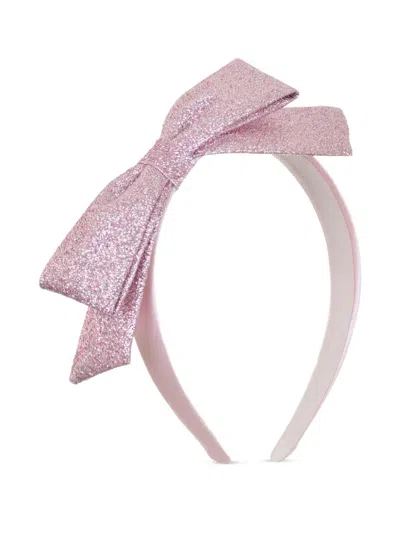 Hucklebones London Bow Headband In 粉色
