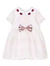 Hucklebones London Ladybug-embroidered-detail Dress In Pink