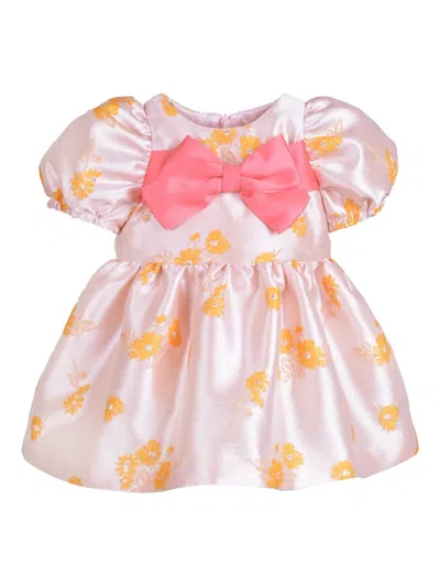 Hucklebones London Babies' Puff-sleeve Dress In Pink