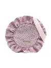Hucklebones London Rosette Metallic Crossbody Bag In Pink