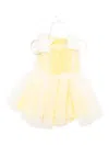 Hucklebones London Ruffle Midi Dress And Bloomers In Yellow