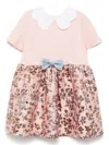 Hucklebones London Scallop Collar Jersey Dress In 粉色