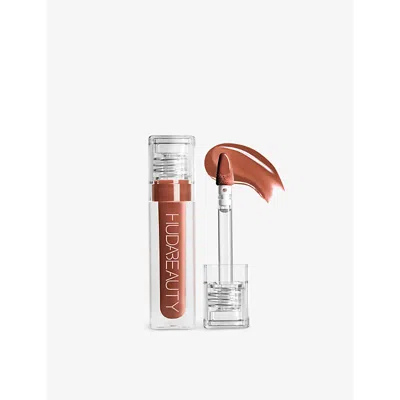 Huda Beauty Foxy Faux Filler Extra Shine Lip Gloss 3.9ml In Orange