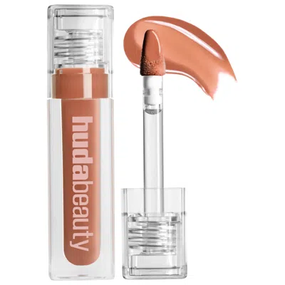 Huda Beauty Faux Filler Shiny Non-sticky Lip Gloss Richcealer 0.13 Oz/3.9 ml In Transparent
