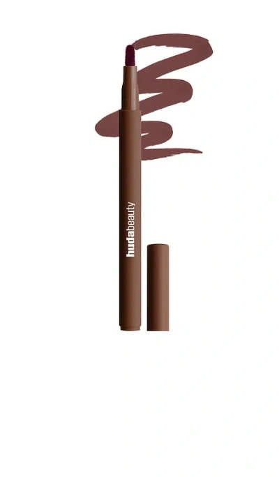 Huda Beauty Lip Contour Lip Stain In Brown