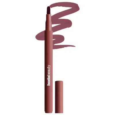 Huda Beauty Lip Contour Lip Stain For 12-hour Wear Berry Brown .03 Oz/1 ml