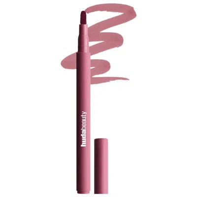 Huda Beauty Lip Contour Lip Stain For 12-hour Wear Rosy Mauve .03 Oz/1 ml