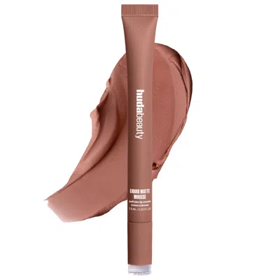 Huda Beauty Liquid Matte Mousse Soft Blur Lip Cream Mocha Mauve 0.25 Oz/7.5 ml
