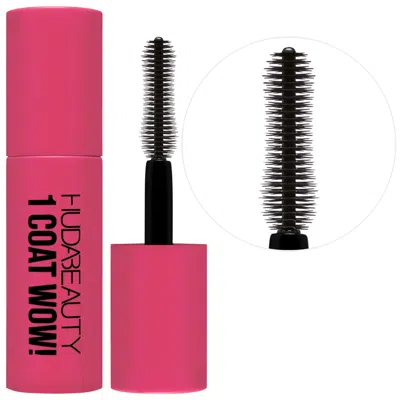 Huda Beauty Mini 1 Coat Wow! Extra Volumizing And Lifting Mascara 0.23 Fl Oz. / 7 ml In White