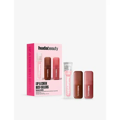 Huda Beauty Ronze Nudes Lip & Cheek Best-seller Gift Set