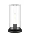 Hudson & Canal 13" Metal Perabo Tall Uplight Mini Lamp In Blackened Bronze