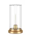 Hudson & Canal 13" Metal Perabo Tall Uplight Mini Lamp In Brushed Brass