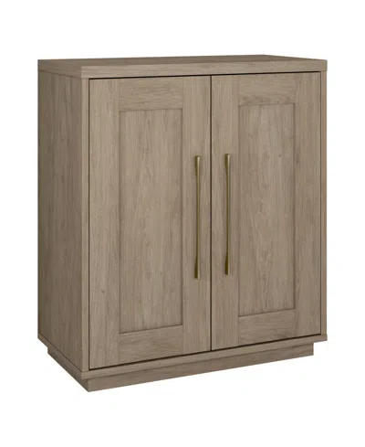 Hudson & Canal 28" Tillman Wide Rectangular Accent Cabinet In Antiqued Gray Oak