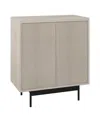Hudson & Canal 28" Whitman Wide Rectangular Accent Cabinet In Alder White