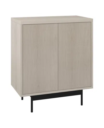 Hudson & Canal 28" Whitman Wide Rectangular Accent Cabinet In Alder White