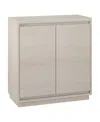 Hudson & Canal 30" Presque Wide Rectangular Accent Cabinet In Alder White
