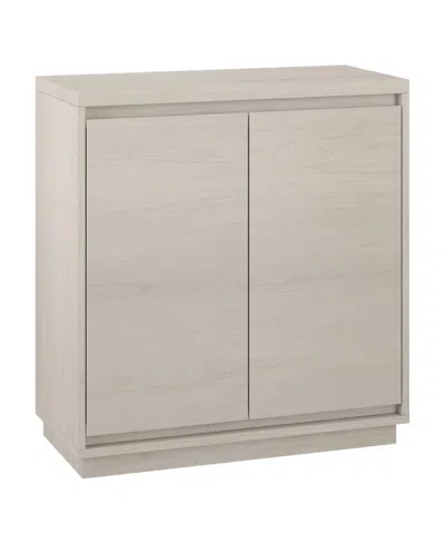 Hudson & Canal 30" Presque Wide Rectangular Accent Cabinet In Alder White