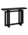 Hudson & Canal 44" Breslow Wide Rectangular Console Table In Black Grain
