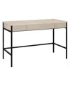 Hudson & Canal 48" Nolan Wide Rectangular Writing Desk In Alder White