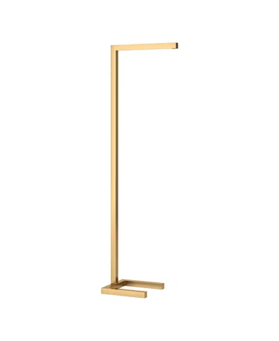 Hudson & Canal 52" Metal Malin Tall Integrated Led Floor Lamp In Brass