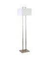 Hudson & Canal Adair 68" Tall Floor Lamp With Fabric Shade In Brushed Nickel