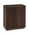 Hudson & Canal Alston 28" Wide Rectangular Accent Cabinet In Alder Brown In Alder Brown