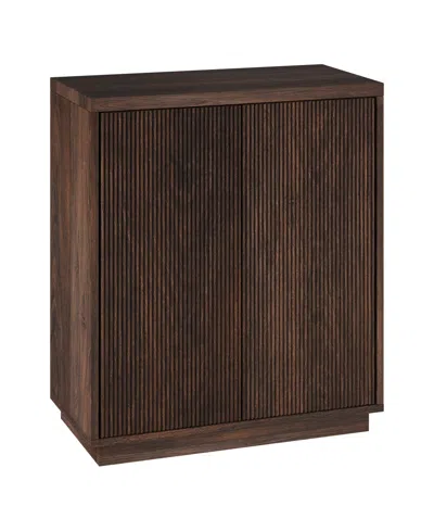 Hudson & Canal Alston 28" Wide Rectangular Accent Cabinet In Alder Brown