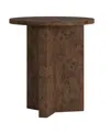 Hudson & Canal Anders 20" Wide Burled Side Table