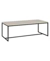 Hudson & Canal Boone 47" Wood Wide Rectangular Coffee Table