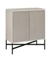 Hudson & Canal Brighton 28" Wide Rectangular Accent Cabinet In Alder White In Alder White