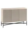 Hudson & Canal Brighton 48" Wide Rectangular Fluted Buffet Table In Neutral