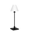 Hudson & Canal Clement 28" Metal Table Lamp With Fabric Shade In Brown