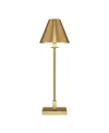 Hudson & Canal Clement 28" Tall Table Lamp With Metal Shade In Brass